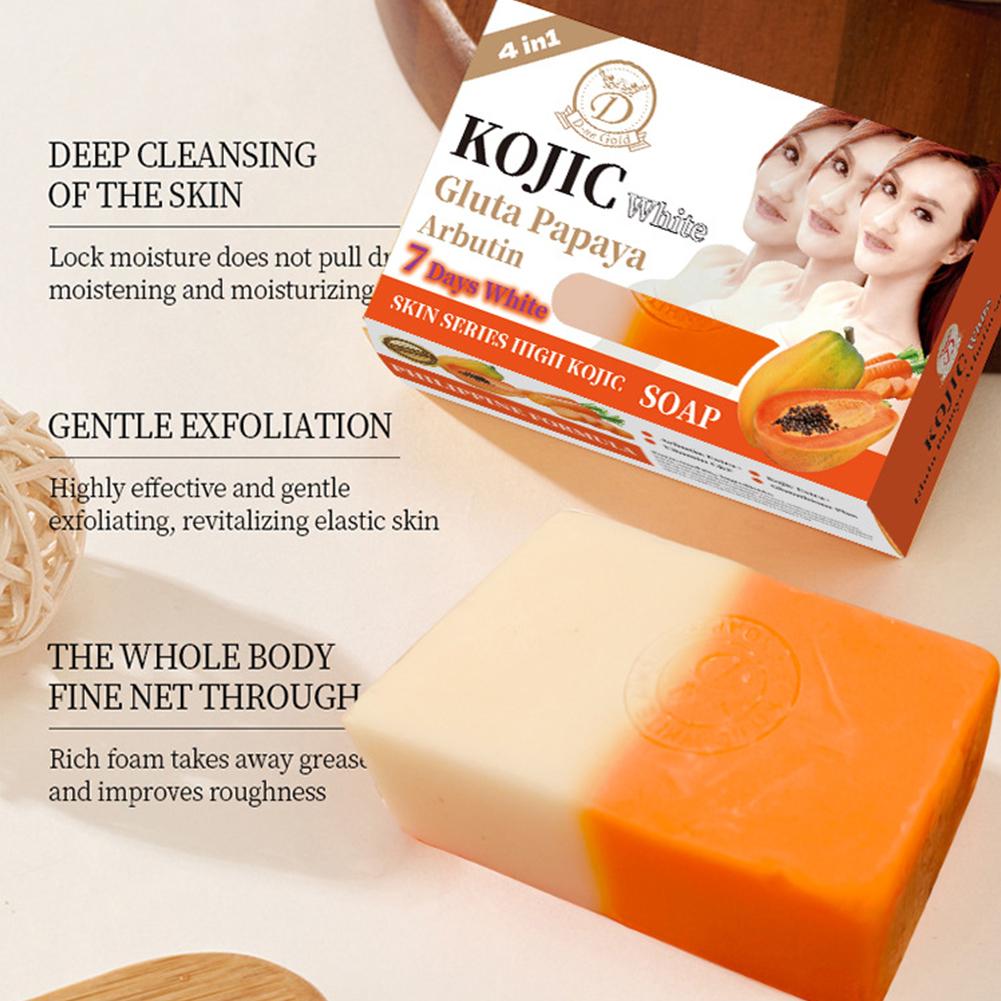 Kojic Acid Soap - 160g Papaya Kojic Acid Essentiële Olie