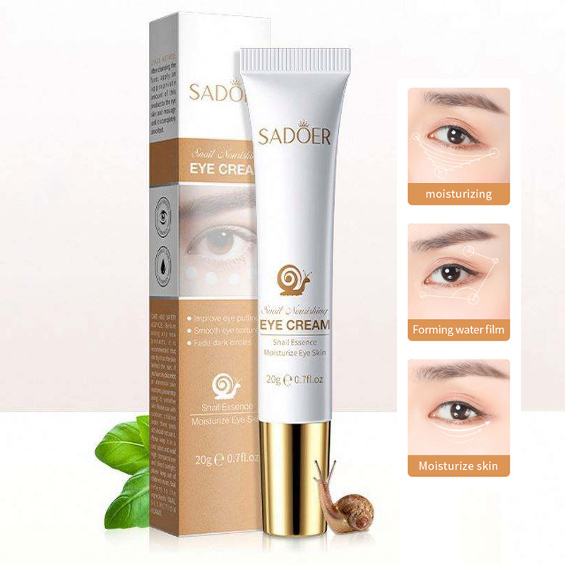 Snail Cream Gel - Instant Oogzak Verwijdering Crème Slak Anti-Rimpel
