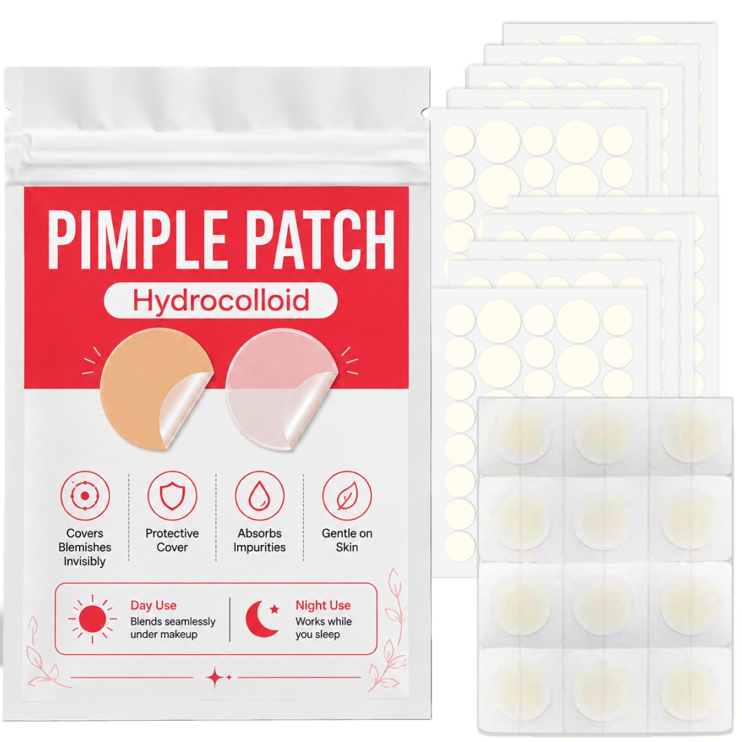 Skincare Gentle - 372 stuks hydrocolloïde gezichtsplasters, gele &