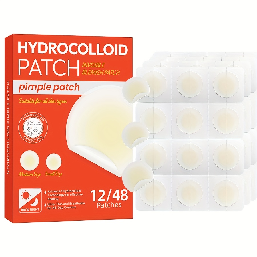 Skincare Gentle - 48-delige hydrocolloïde acnepleisters bieden onzichtbare dekking,