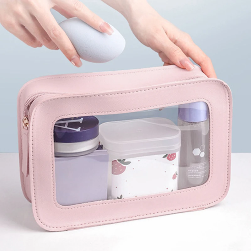 Skincare D'Alba - Vrouwen PU make-up tas Reizende make-up