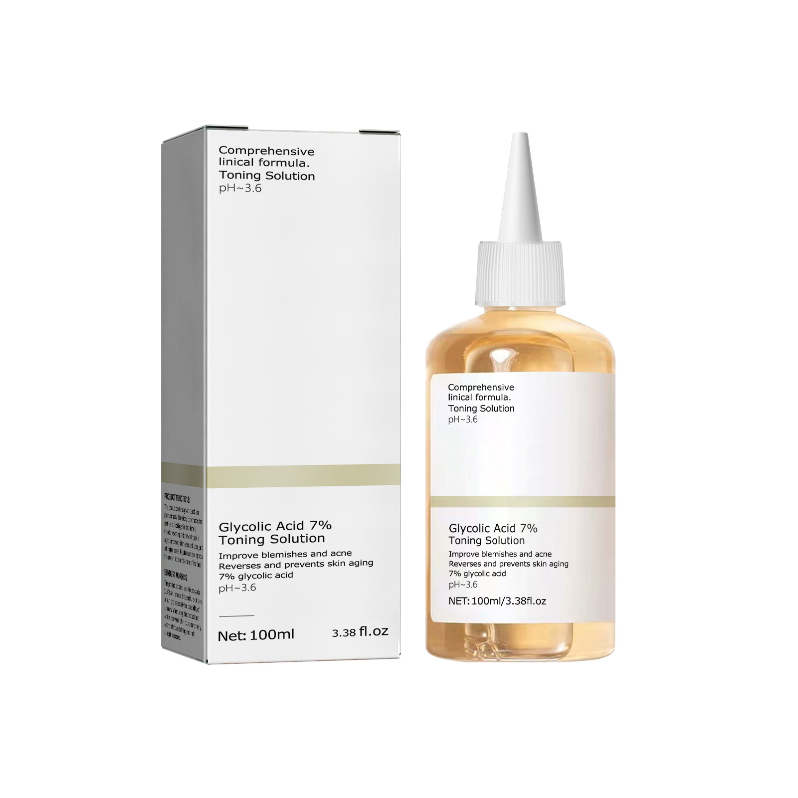 Centella Asiatica Toner - 100 ml glycolzuur 7% tonifiërende oplossing