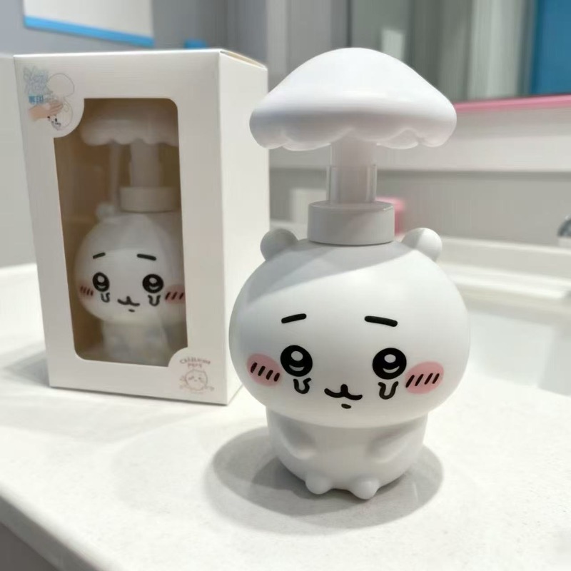 Skincare Viral - Cartoon Chiikawa paddenstoelvormige handdesinfectiemiddel dispenser fles,