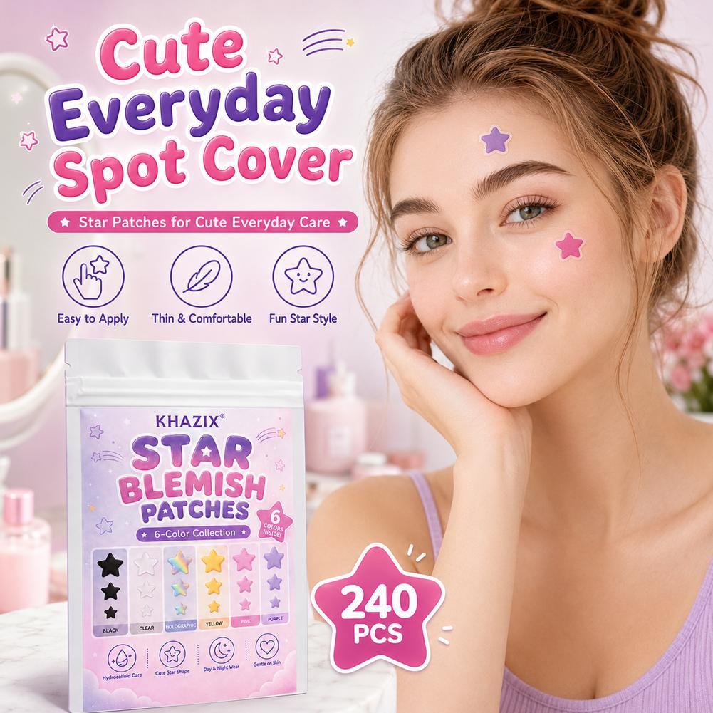 Zevenkleurige ster-vormige pui - Skincare Gentle recensie en prijs