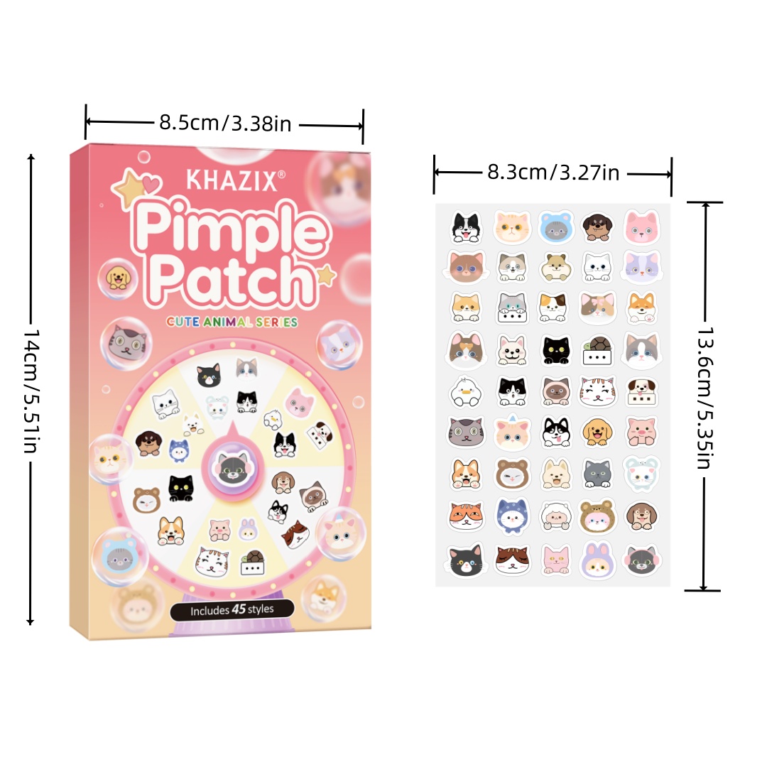 45 stuks cartoon acne patch, s - Skincare Gentle recensie en prijs