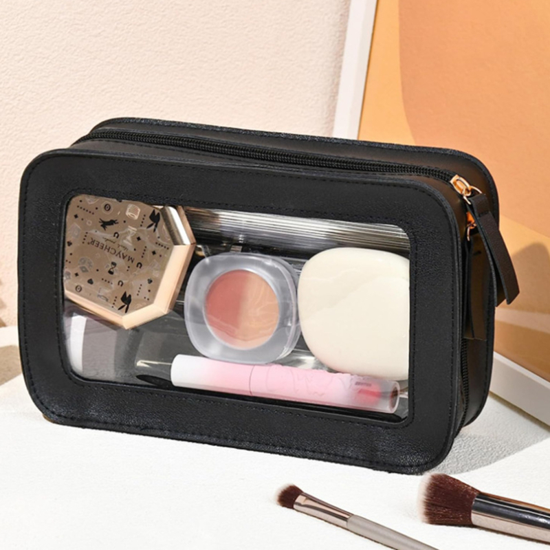 Vrouwen PU make-up tas Reizend - Skincare D'Alba recensie en prijs